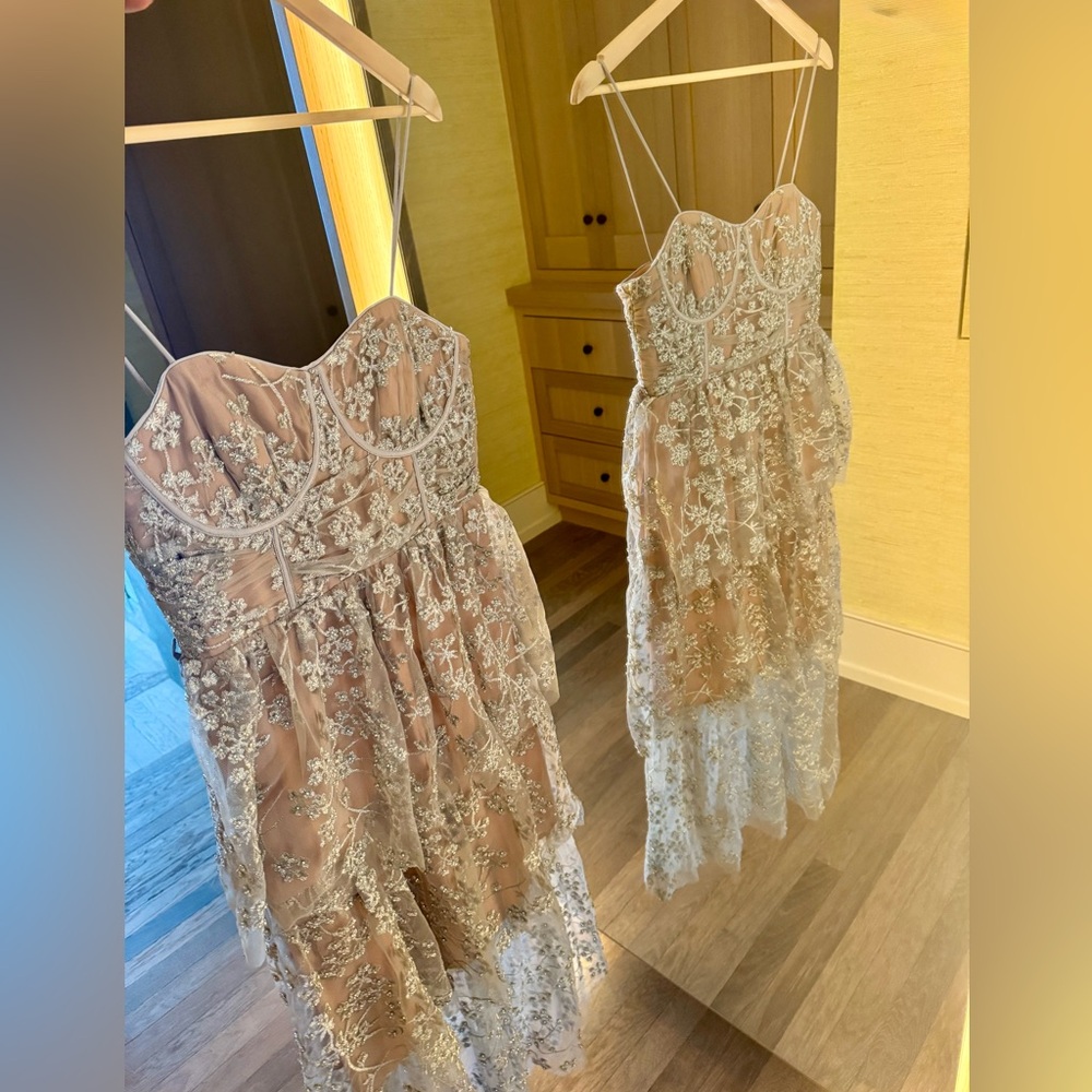 Self-Portrait beaded embroidered dress - worn once!